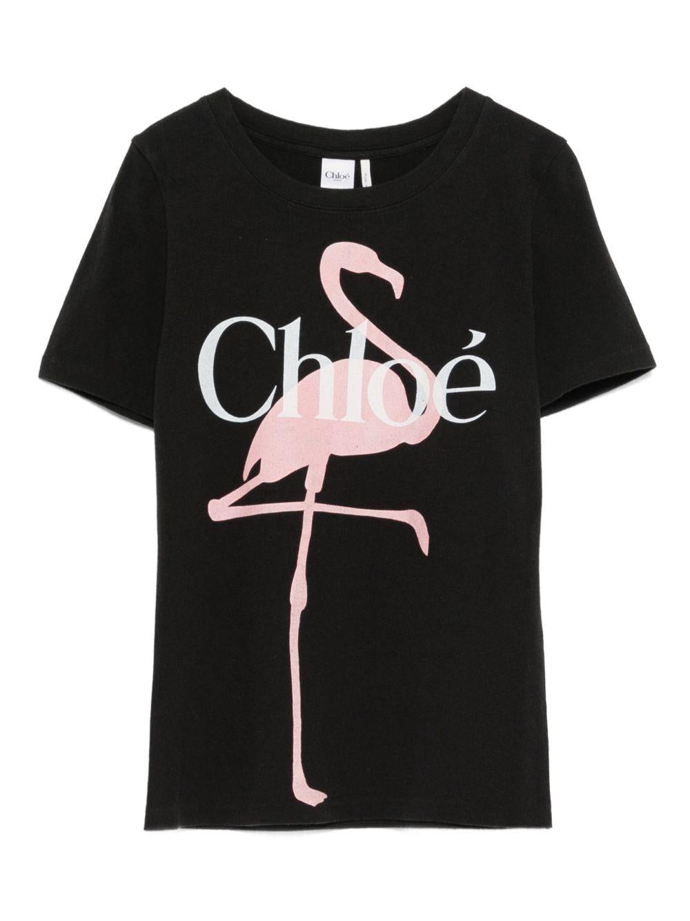 logo-print T-Shirt 26SJH08194 070 CHLOÉ 