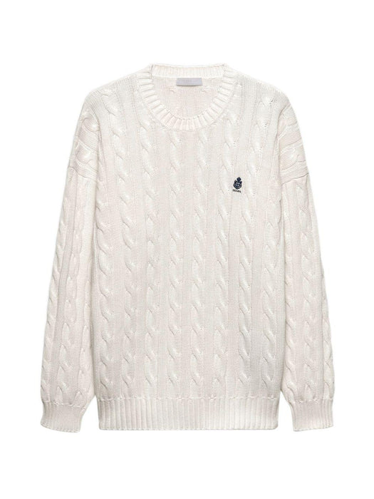 Cotton crew-neck sweater UMF304 SOOO 19VLF0009 PRADA 