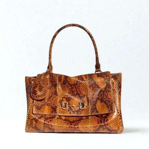 Paparazzo python medium top handle bag 875018 EABLL 2535 GUCCI 