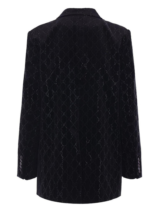 crystal-embellished velvet blazer<BR/><BR/> 836181 Z7AST1000 GUCCI 