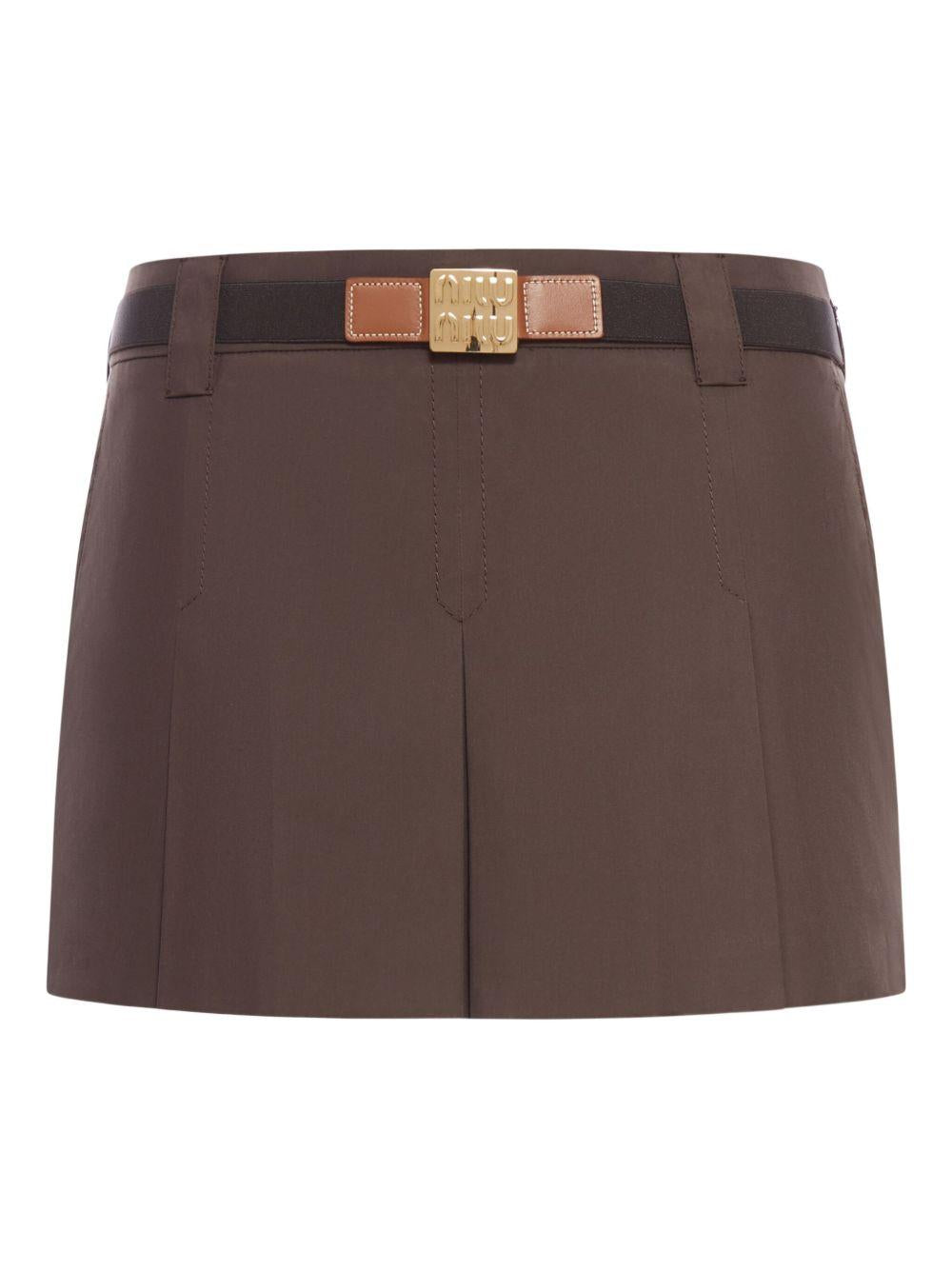 cotton mini skirt MG2485 S OOO 12NSF0324 MIU MIU 