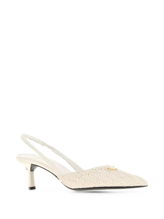 Woven-design slingback pumps 1I427O F055 034F097W PRADA 