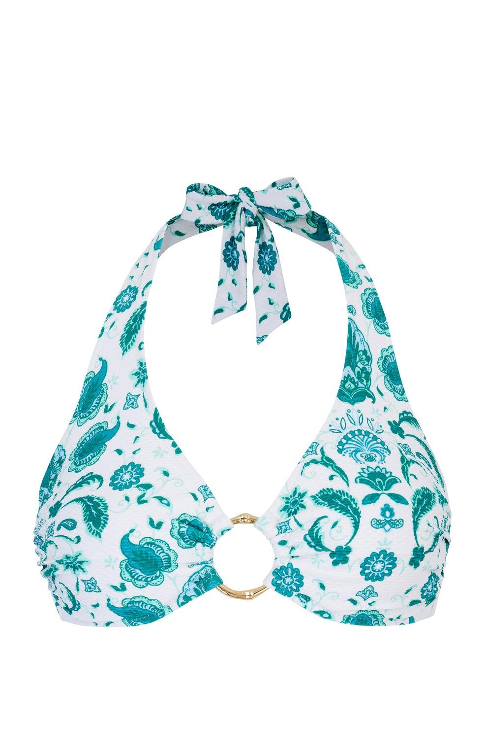 Kos ring halterneck bikini 26SSKO07 PRT-PRT HEIDI KLEIN 