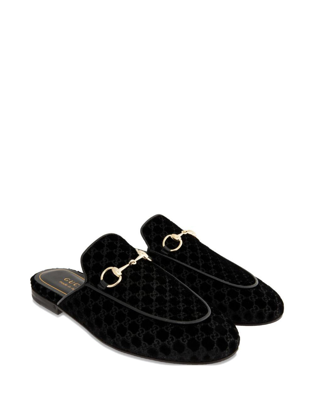 horsebit velvet mules 802163 FAEUF1000 GUCCI 