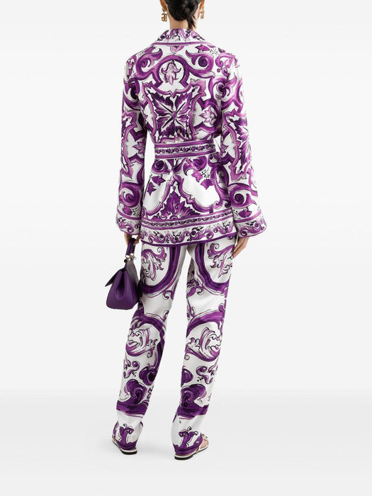 silk trousers FTC4TT HI1S6H15DQ DOLCE & GABBANA 