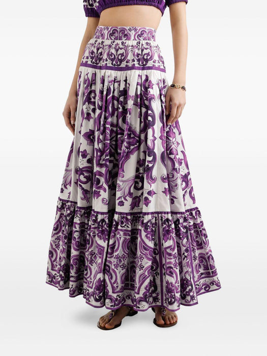 Majolica-print maxi skirt F4CX0T HH5EWIP3TN DOLCE & GABBANA 