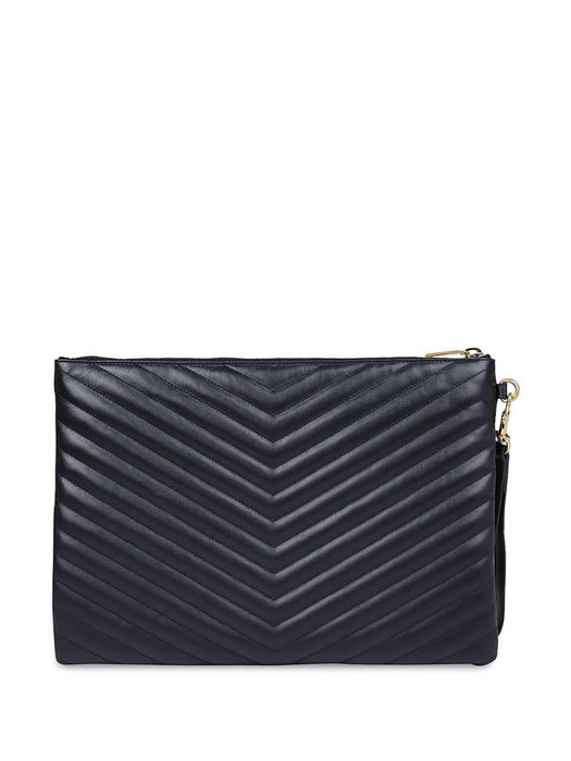 quilted monogram clutch bag<BR/><BR/><BR/> 559193 CWU011000 SAINT LAURENT 