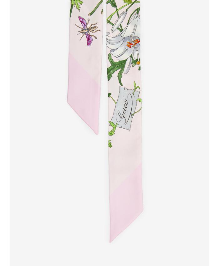 Printed silk twill ribbon 825121 3G0015872 GUCCI 