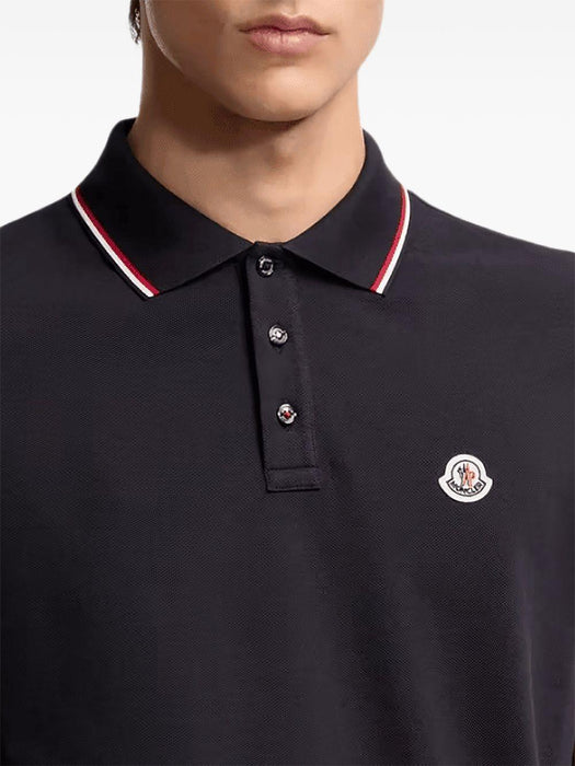 Striped Collar Polo Shirt L1-091-8A703-00-84556 77X MONCLER 