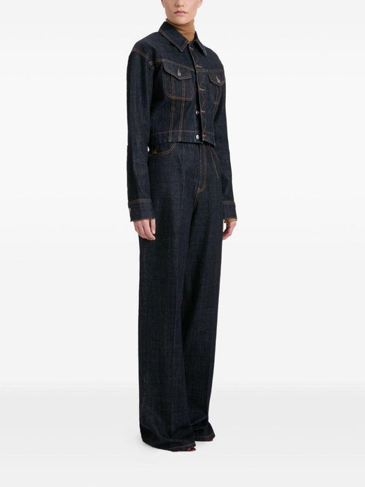button-fastening denim jacket 1325DJK006577A 8221 VICTORIA BECKHAM 