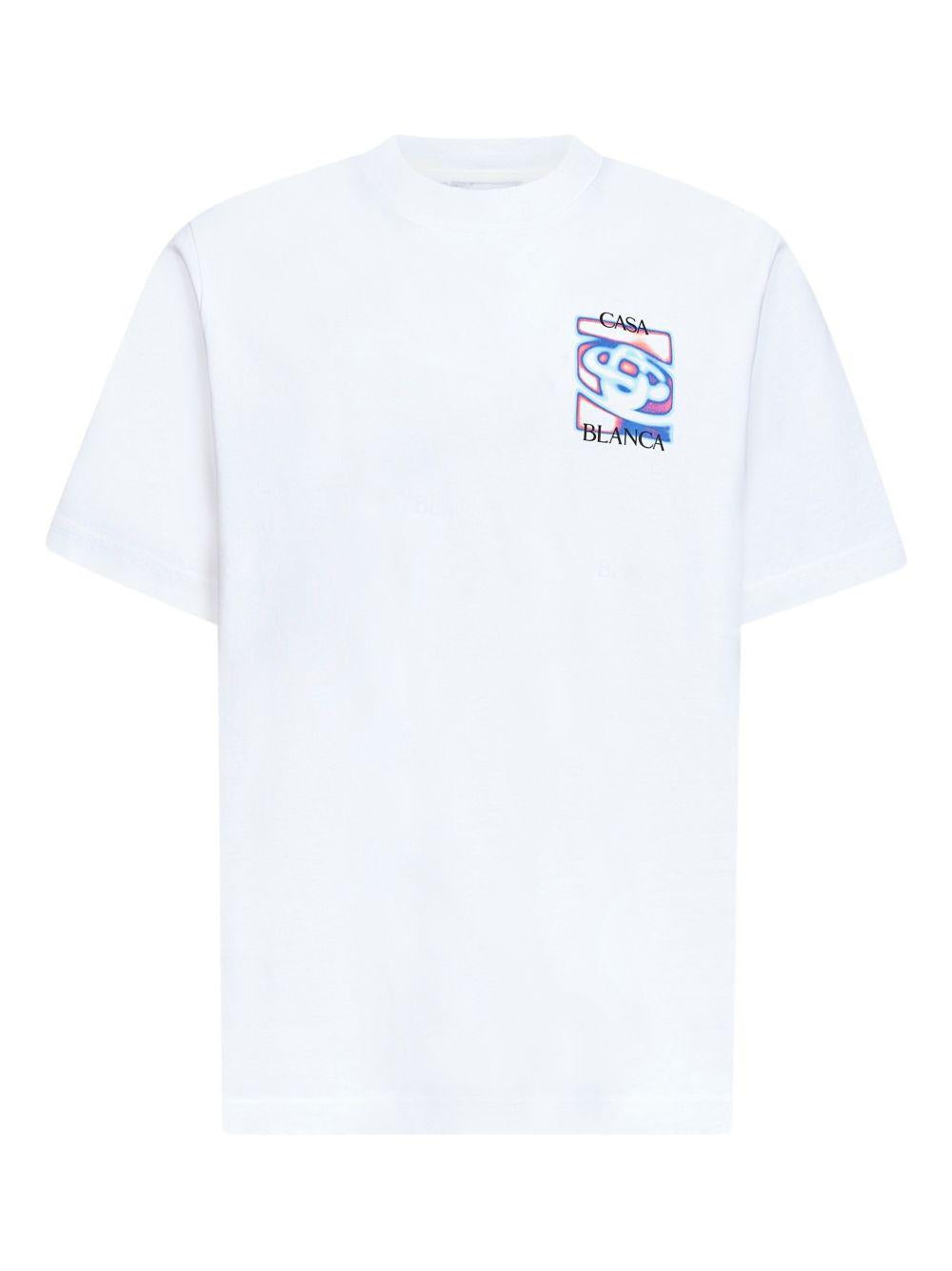 Heat Map logo crew-neck T-shirt M-SP26-JTS-001-07 HEAT MAP CASABLANCA 