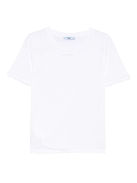 triangle logo jersey T-shirt 3569B S OOO 18QZF0009 PRADA 