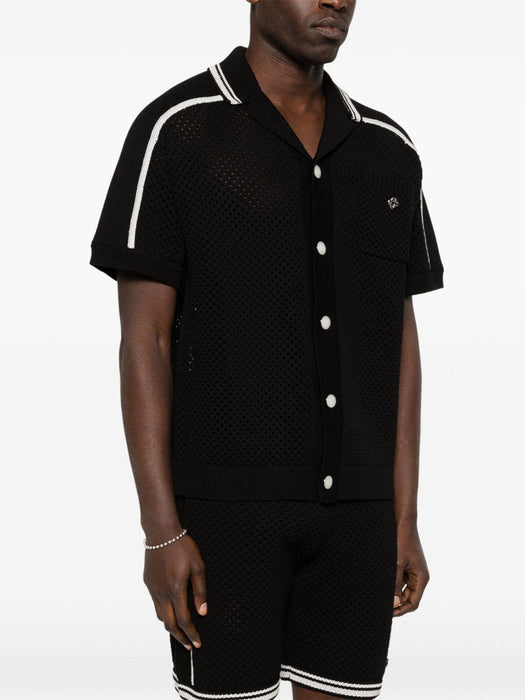 striped shirt M-SS26-KW-1320-01 BLACK CASABLANCA 