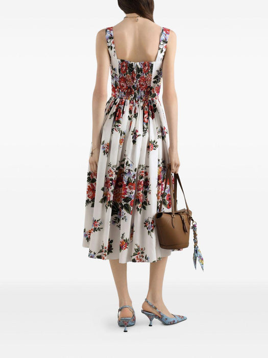 floral bouquet-print midi dress F6TTGT HS5UUHA5ZO DOLCE & GABBANA 