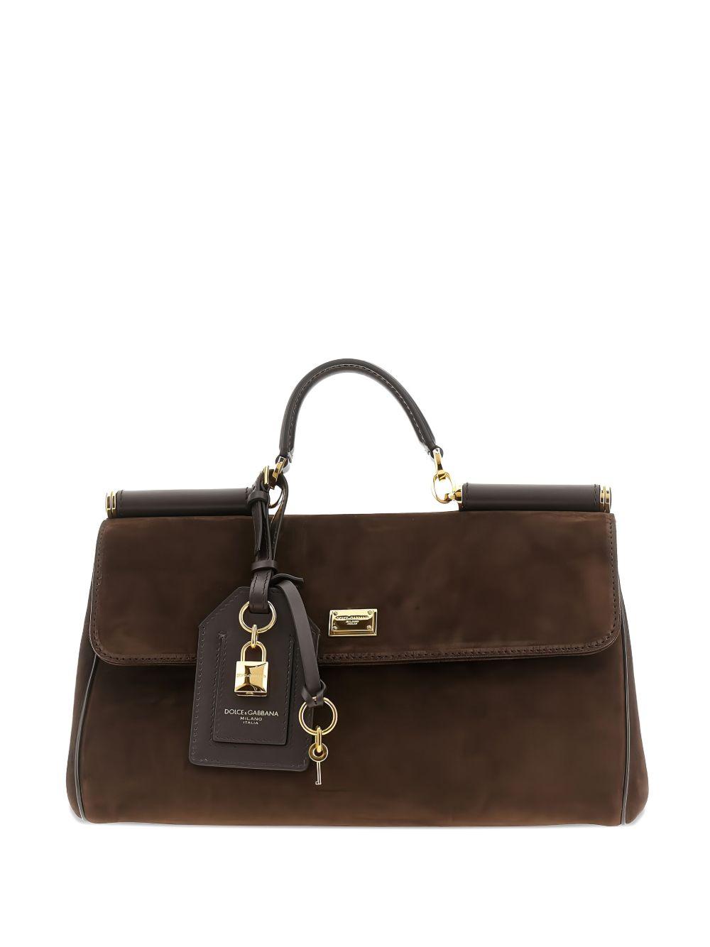 My Sicily padlock-embellished suede tote bag BB7782 BO9038M157 DOLCE & GABBANA 