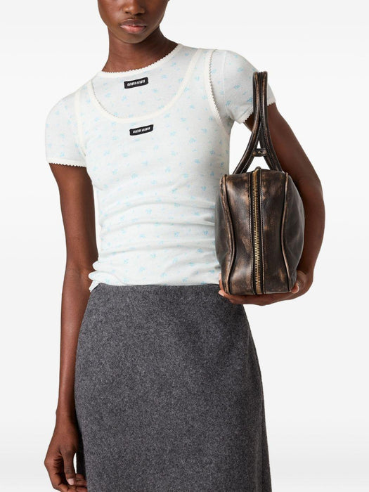 floral-print tank top MJT727 S OOO 18ZUF0AZ1 MIU MIU 