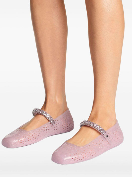 Jelly ballet flats THE JELLY NTX COTTON CANDY/SILVER MIX/COTTON JIMMY CHOO 
