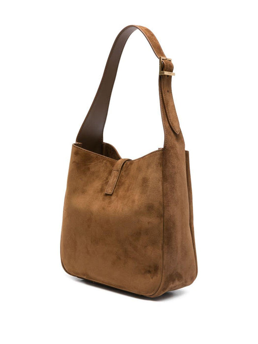 small Le 5 à 7 Supple logo-plaque suede shoulder bag 713938 1U80W2916 SAINT LAURENT 