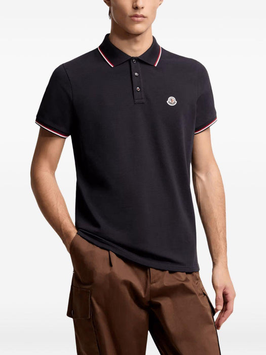 Striped Collar Polo Shirt L1-091-8A703-00-84556 77X MONCLER 