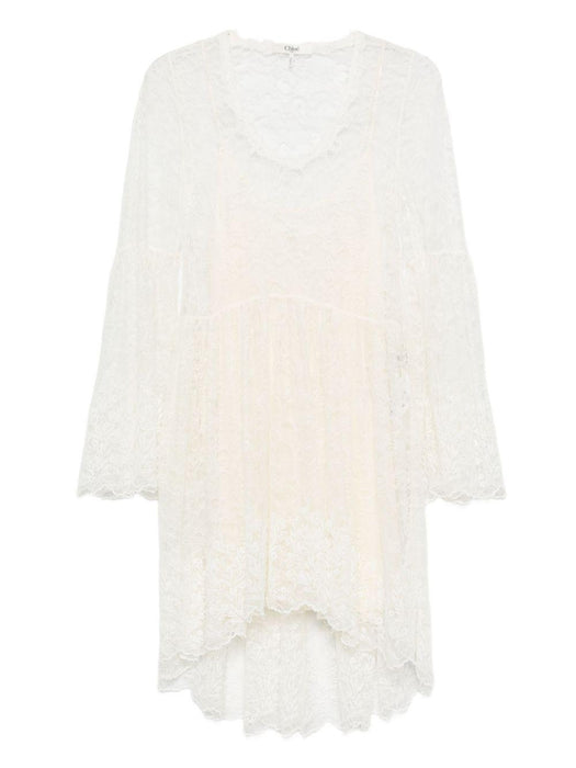 lace bell-sleeve mini dress 25ARO13990 107 CHLOÉ 