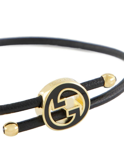 leather-brass bracelet 837355 IAAF18523 GUCCI 