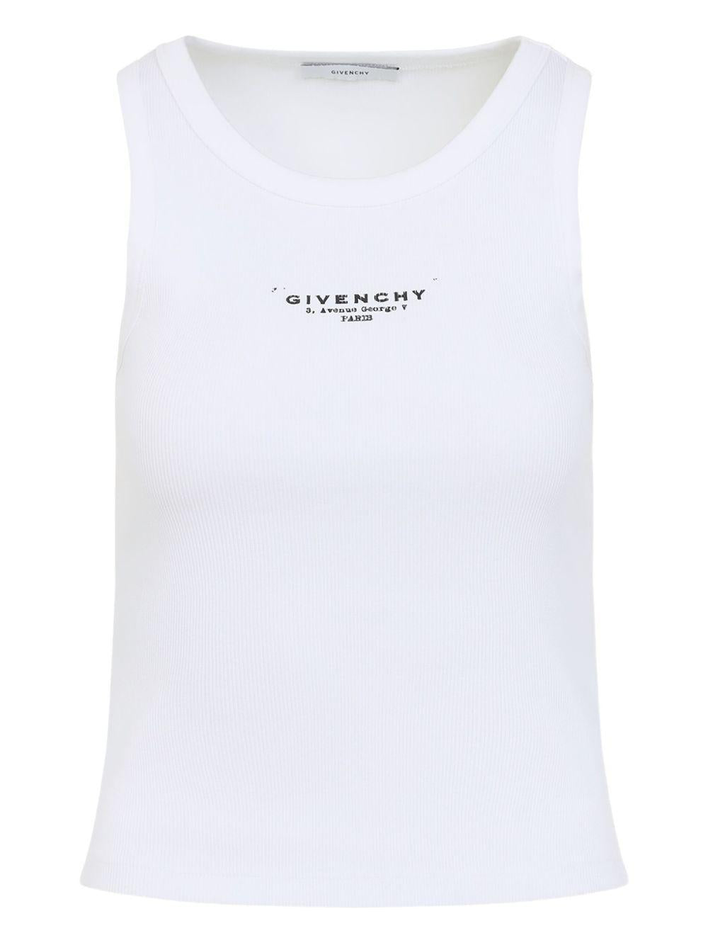 ribbed logo top BW70FPP75N 100 GIVENCHY 