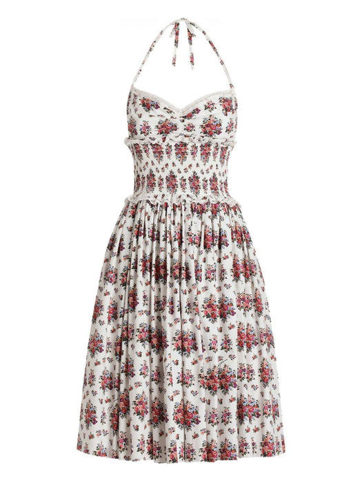 floral halterneck mini dress F60F8T HS5UAHA5XK DOLCE & GABBANA 