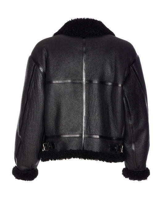 Leather Bomber Jacket<BR/> 837363 YCOW21010 SAINT LAURENT 