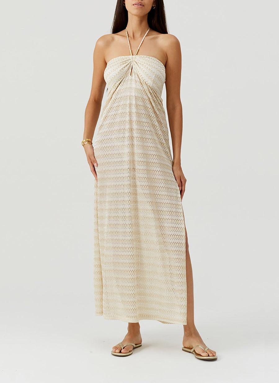 Mila Gold Dress MILA CR GOL MELISSA ODABASH 