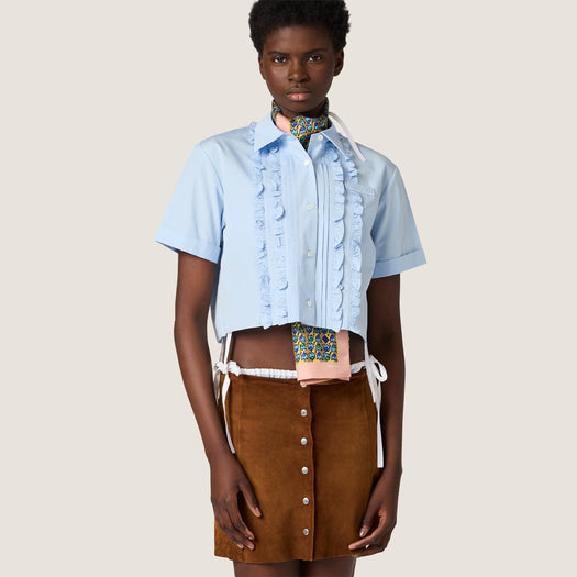 Poplin shirt MK2045 S OOO 10RGF0013 MIU MIU 