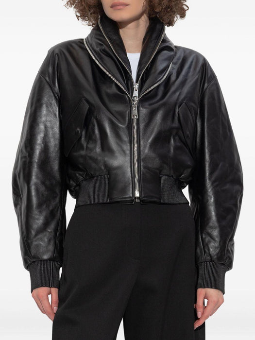 double-zip leather bomber jacket BW00SP61UJ 001 GIVENCHY 