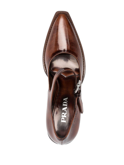 95mm pointed leather pumps 1I128N F 090 055F0NDG PRADA 