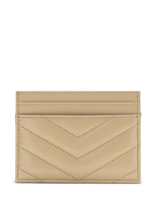 quilted logo cardholder 423291 AAA442357 SAINT LAURENT 