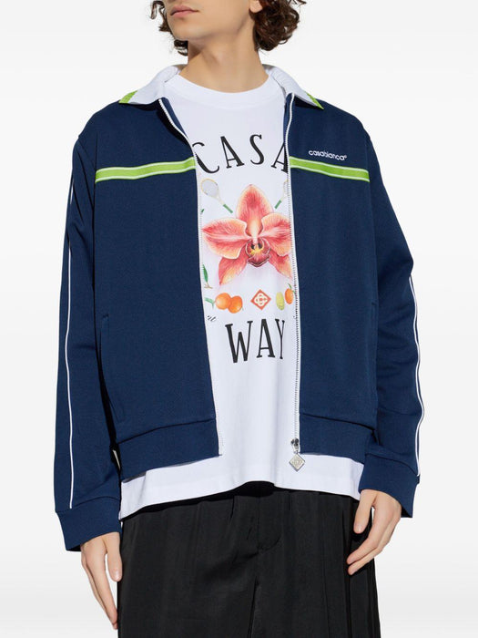 logo-detail sweatshirt M-SP26-JTP-391-01 NAVY CASABLANCA 