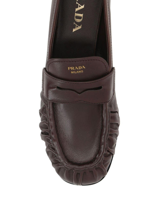 pleated leather loafers 1D175O F 020 007F0003 PRADA 