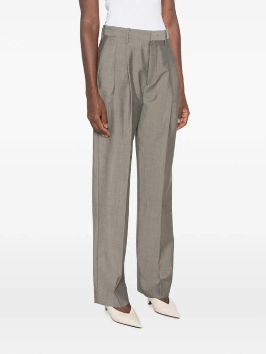 Pleated-design Trousers 1326WTR007348B 9889 VICTORIA BECKHAM 