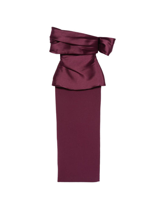 Lucine Maxi Dress OS48039 GRAPE SOLACE LONDON 