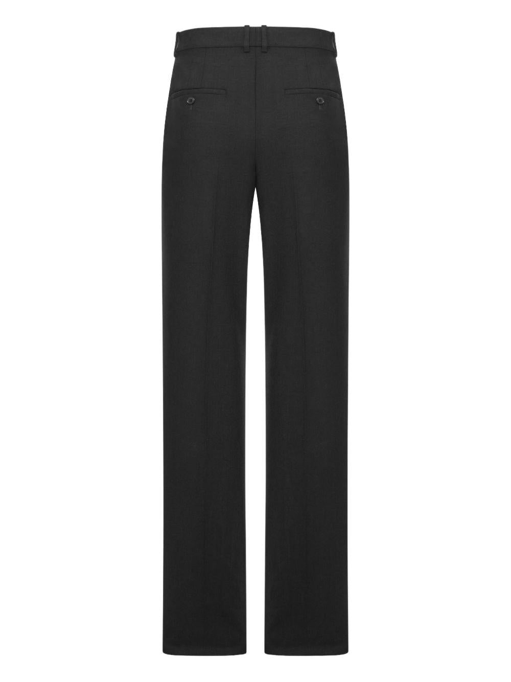 high-rise pants in wool<BR/> 844153 Y5K321000 SAINT LAURENT 