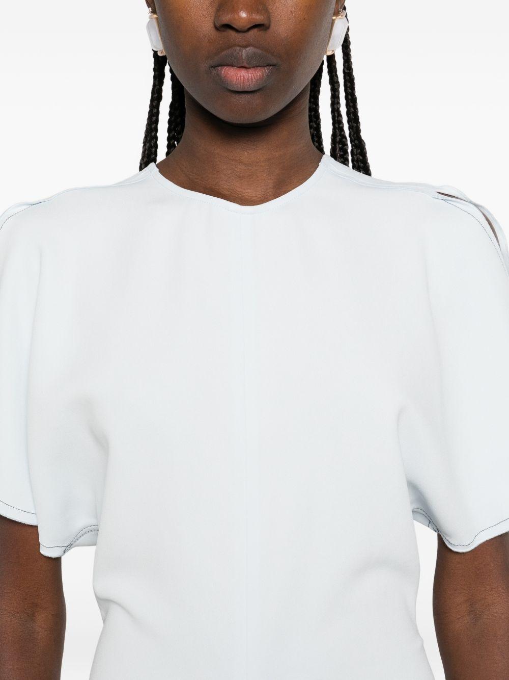 gathered-waist midi dress 1126WDR005227A 9636 VICTORIA BECKHAM 