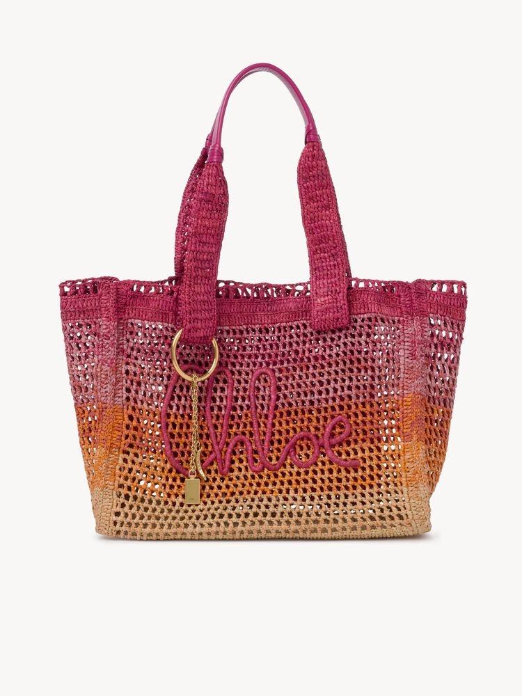 Summer Banana east-west tote bag in raffia 26US904S14 8ZA CHLOÉ 