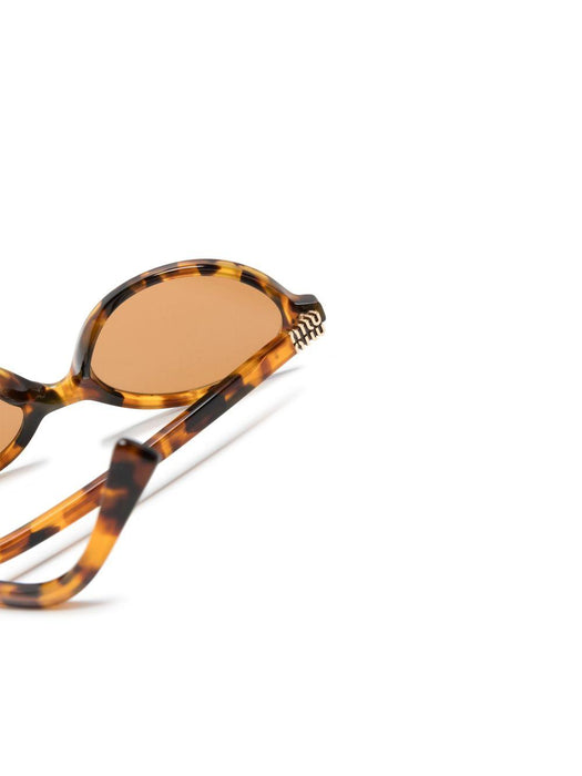 tortoiseshell oval-frame sunglasses 400-MU 04ZS 19P2Z1 50  MIU MIU 