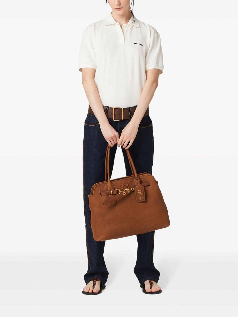 nappa-leather tote bag 5BG291 V OON 2BBLF0316 MIU MIU 