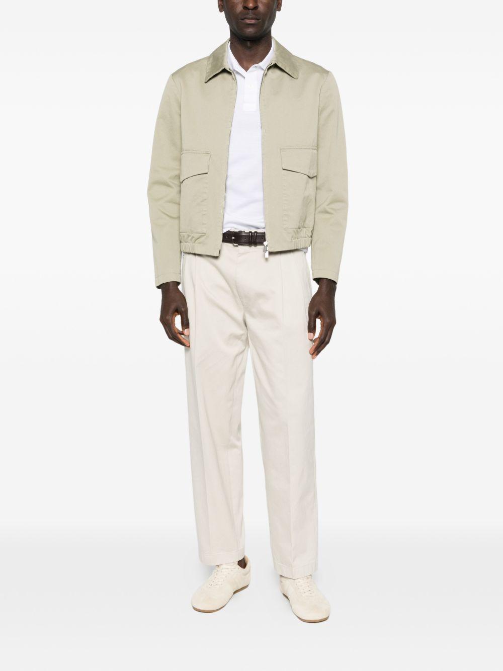 logo-detail polo shirt UJN444 S WEO 1867F0009 PRADA 