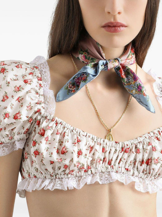 floral-print cropped top F7BG2T HS5UBHA5XJ DOLCE & GABBANA 