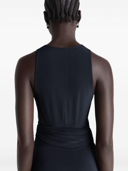 Draped wrap top<BR/><BR/> OT0008 LJ1050BK980 LEMAIRE 