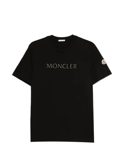 Cotton logo T-shirt L1-091-8C000-75-89B8U 999 MONCLER 