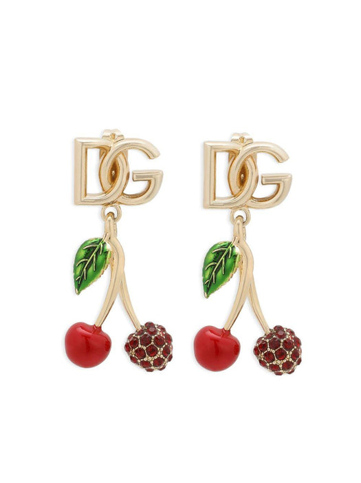 logo-lettering drop earrings WEP6C1 W1111ZOO00 DOLCE & GABBANA 