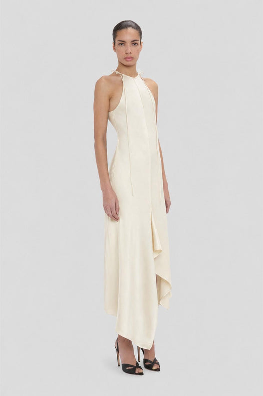 Halter Neck Midi Dress 1326WDR007379C 9890 VICTORIA BECKHAM 