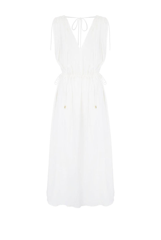 Maxi beach kaftan 25HSAT26 WHT-WHT HEIDI KLEIN 