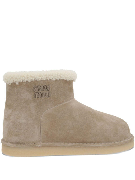 suede shearling boots 5T515E F ZF15 Z0GF0F24 MIU MIU 